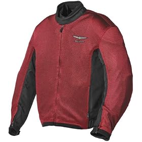 Honda Mens Goldwing Millennium Mesh Motorcycle Jacket Wine/Black L
