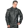 Classic Mens Premium Top Grade Leather Speedster Motorcycle Jacket with Zip-Out Lining - Color : black - Size : Medium