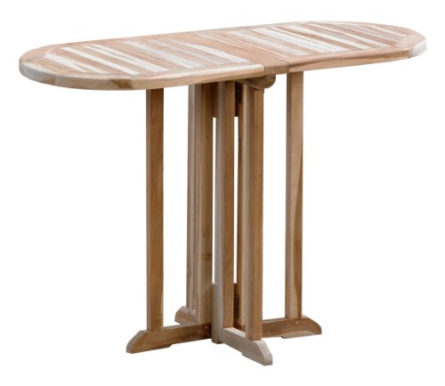 Butterflytisch oval 110 x 50 Gartentisch Teak