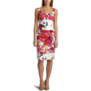 Amazon.com: Suzi Chin Women's Sleeveless Starbust Print Dress: Clothing from amazon.com