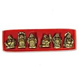 Set of 6 Buddha Figurines - 2 Inches