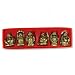Set of 6 Buddha Figurines - 2 Inches