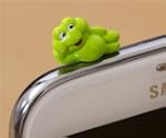 s��er gr�ner Frosch Handy St�psel Kop...