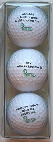 BallTalk Golf Balls - Hacker Series 3-Ball Pack Containing 3 Different Golf Balls
