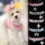 HOWS YOUR DOG "Bling-a-licious" Name-Me Personalized Necklace for Dogs and Cats - Size Small