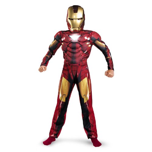  Marvel Comics Iron Man 2 Costume, Boys Size Large (10-12)