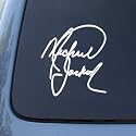 MICHAEL JACKSON SIGNATURE - Vinyl Decal Sticker #1916 | Vinyl Color: White