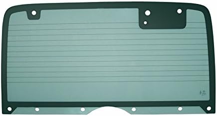 OE Replacement Hard Top Rear/Back Glass (Clear) - Non-Heated with 10 Holes