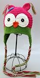 Crochet Baby Hat Handmade Knit Animal Trapper Owl Ear Flap Kids Toddler Infant Medium (48-50cm) By Love Inspired