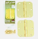 Review Bolton HY-223535-605-RA-S-P / BOLTON 50 Pairs Bright Brass Finish 3.5 x 3.5 1/4