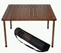 Table in a Bag W2716 Low Wood Portable Table with Carrying Bag