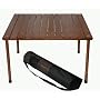 Table in a Bag W2716 Low Wood Portable Table with Carrying Bag