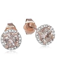 Precious Metal, Gemstone and Diamond Earrings (0.07 cttw, G-H Color, I2-I3 Clarity)
