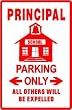 PRINCIPAL PARKING sign * street educate