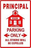 PRINCIPAL PARKING sign * street educate