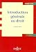 Introduction generale au droit