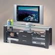 Elite EL-906 65.75'' Wenge Credenza TV Stand and Audio Rack Combination Unit