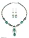 Pearl and amazonite jewelry set, 'Meteor Chic' 19.3 W 0.6 L