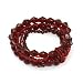 Glass Beads, Elastic Burgundy Elastic Bracelet 