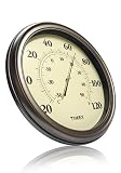 Timex TX3000-2 11.06-Inch Patio Thermometer with Glass Lens and PVC Dial (Copper)