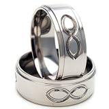 New ETERNITY Design Titanium Band, Free Sizing Ring 4-17!