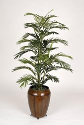 Artificial Areca Palm in Smooth Metal