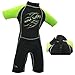 Maui Surfing "Kids Wave" Kinder Neoprenshorty 3 mm grün-schwarz