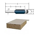Robt Bosch Tool Corp Accy 85269M 2-Flute Laminate Flush Trimming Bit