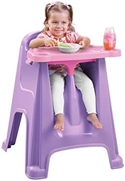 Rimax Children's Purple High Chair, H 30.30" x W 23.20" x D 23.60"