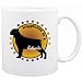 New  Happiness Is Rottweiler  Mug Dog