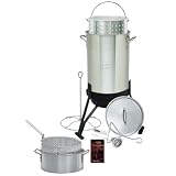 Eastman Outdoors 30-Quart Aluminum Professional Turkey Fryer Set by 