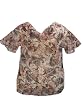 Karen Kane Sheer Top w/Flutter Sleeves & Cowl Neck 0X