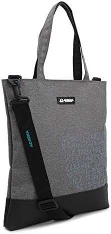 dearWYW Basic Casual School Working Korean Characters Pattern Shoulder Cross-body Bag (Gray)