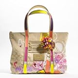 Coach Limited Edition Poppy Graffiti Glam Bag PUrse Tote
