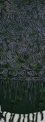 Rayon Scarf - Leaf Batik, 10" X 66"