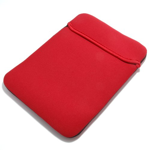 Double Sides Black & Red Shock Resistance Neoprene Notebook Laptop Sleeve Cover Case for 12.1 Inch Acer Dell HP Sony