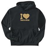Sweatshirt Black  I Love Belize  Country