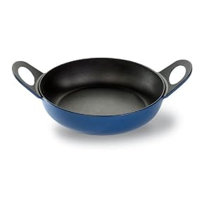 Le Creuset Cast Iron Round Karahi, Blue, 26 cm