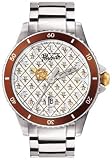 Men's Penguin Logo White Gold Dial Bracelet Watch - Original Penguin