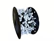 200 Commercial Length Pure White LED C6 Christmas Lights on Spool - Green Wire