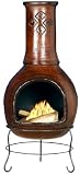 gf4u Mexican Clay Chimenea and Cover Toluca Large