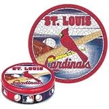 Wincraft St.Louis Cardinals Round Puzzle Tin