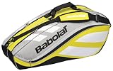 BABOLAT Club Line 6 Sac pour Raquettes, Jaune/Noir
