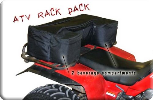 Black ATV Rack Rear Utility Pack