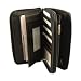 Genuine LEATHER Zipper Clutch Wallet w/ Checkbook Cover in Choice of Colors