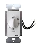 Woods 59714 Decora Style 30-Minute Timer, Mechanical Wall Switch, White