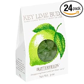 Butterfields Candy, Key Lime Buds, 3-Ounce Boxes (Pack of 24)