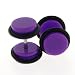 Fake Acrylic Plugs - Purple 16g Wire; 8mm - Sold as a Pair