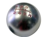 10x1.25mm Thread 6 speed JDM Round Ball Shift Knob in Gunmetal Grey Gray Silver Billet Aluminum for 03-08 2003-2008 Nissan 350Z Fairlady Z