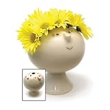 Whimsical Ceramic Flowerhead Vase